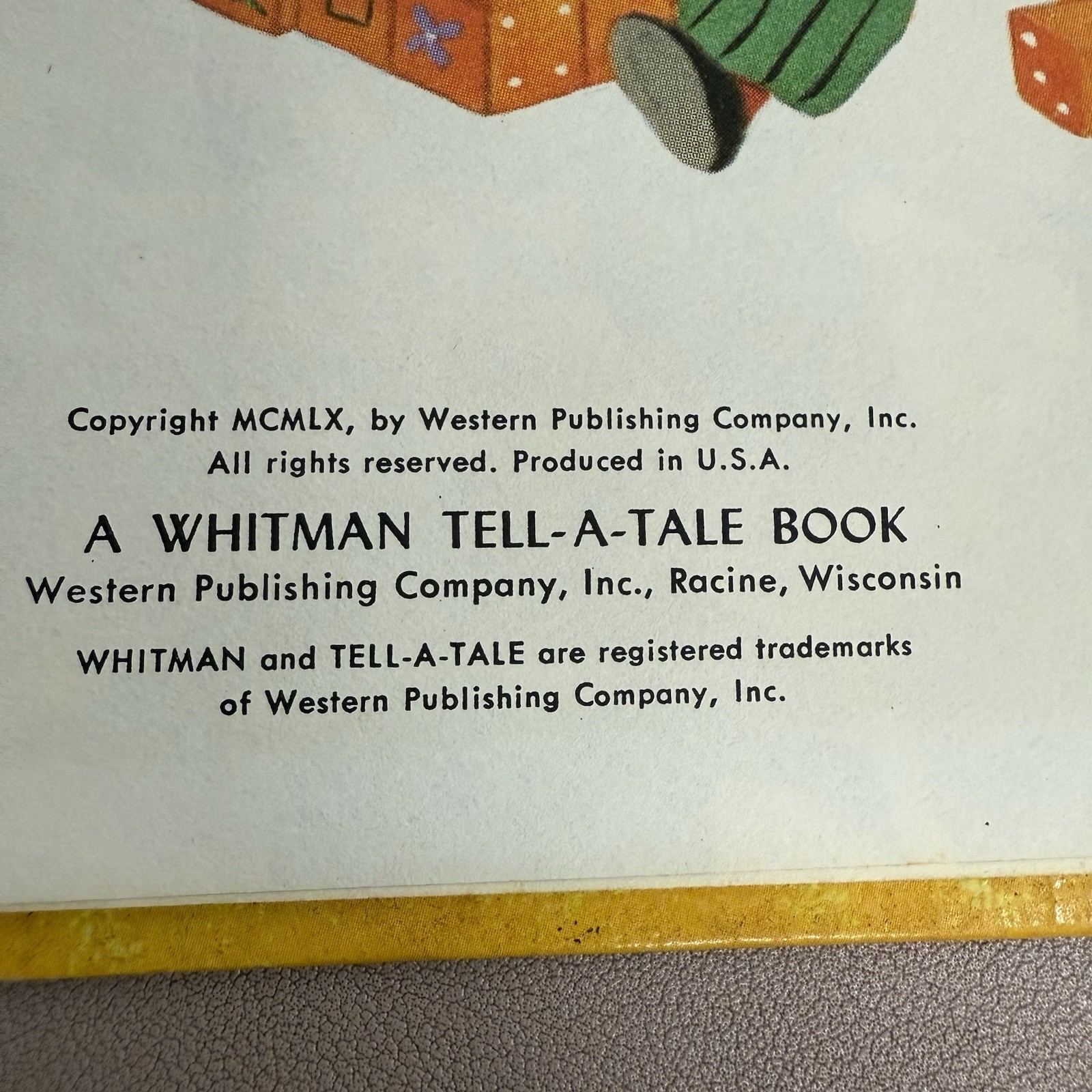 Vintage The Three Bears Children’s Book Whitman Tell-A-Tale 1959 Hardcover USA