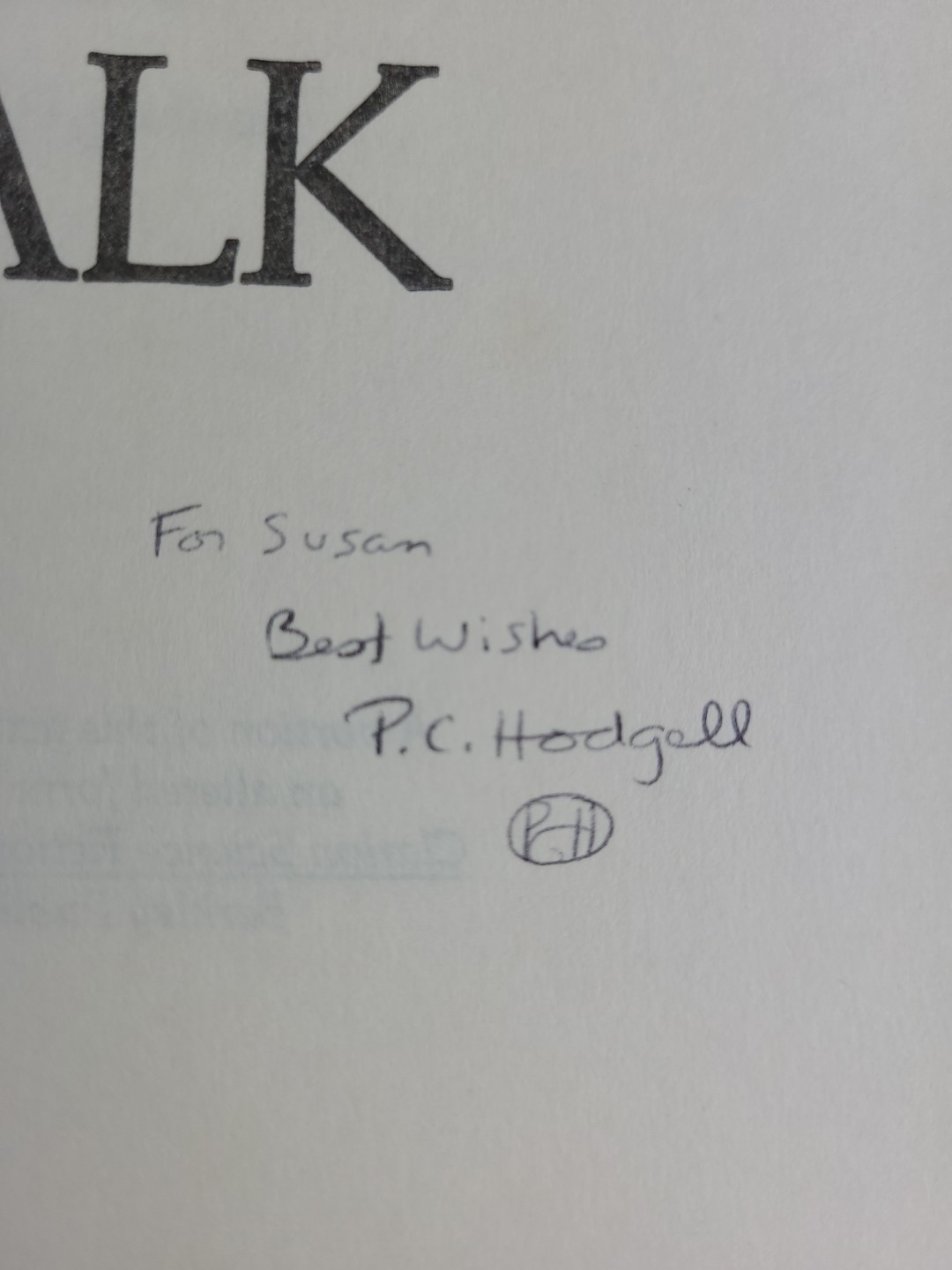 *SIGNED* God Stalk P. C. Hodgell Hardcover HCDJ 1982 BCE