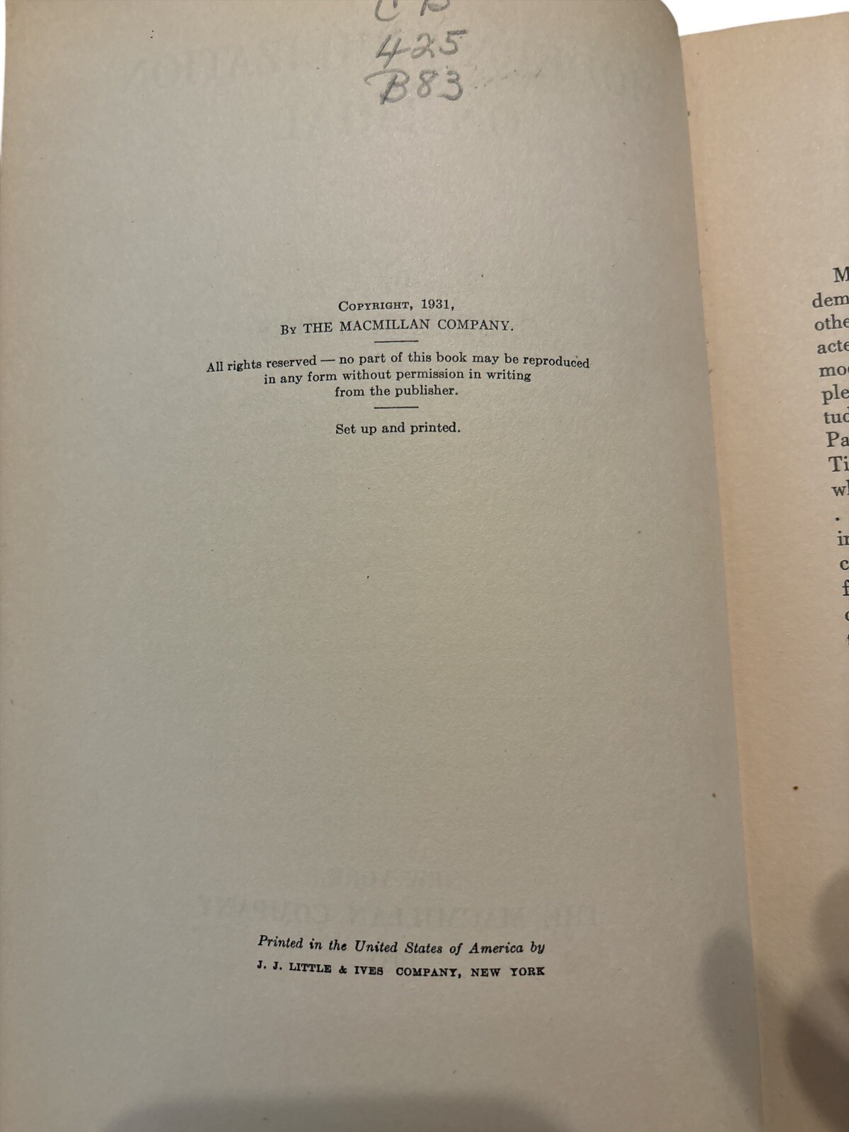 Modern Civilization on Trial By C.Delisle Burns 1931 Hardcover Macmillan Company