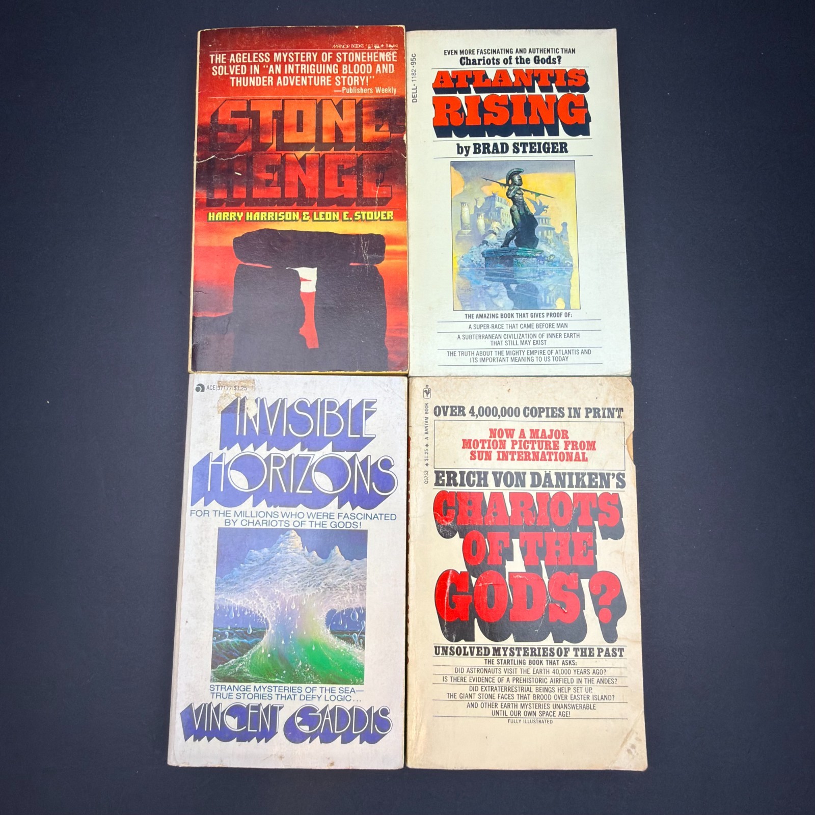 Vintage Book Lot 18 Occult Supernatural Atlantis UFOs Psychic New Age Prophecy