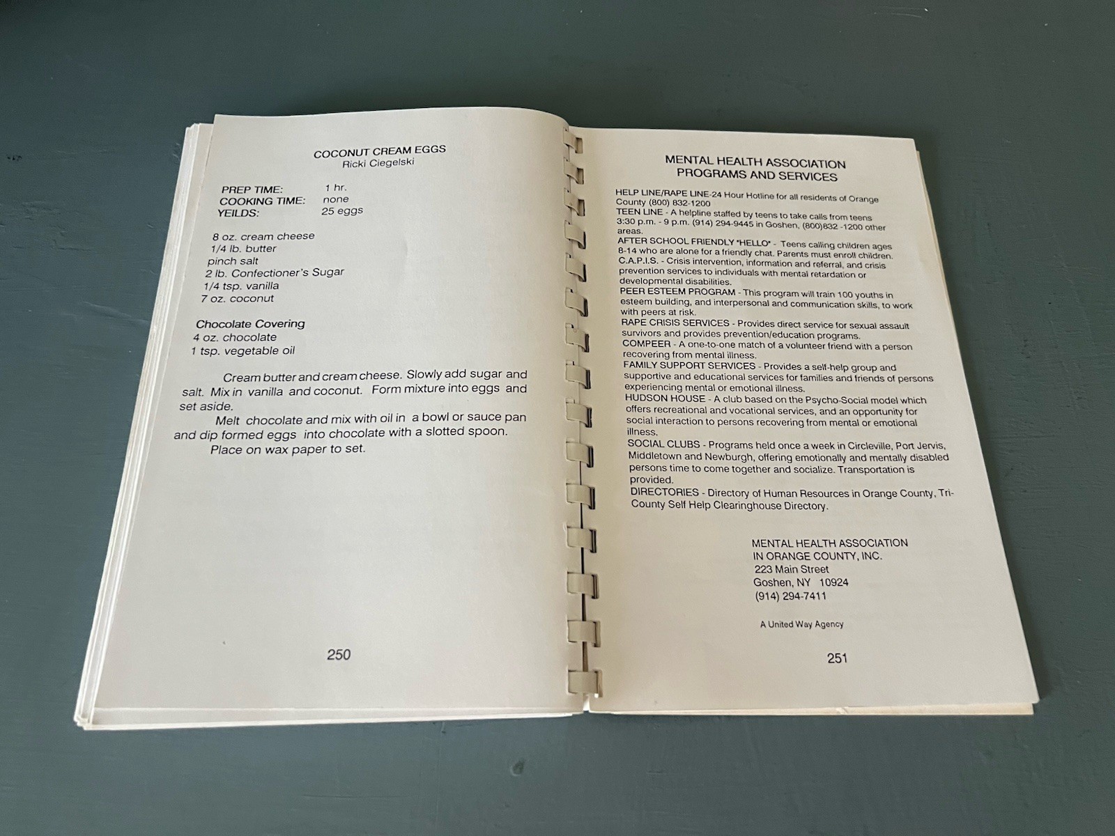 Vintage New York Cookbook; What’s Cooking in Orange County???; MHA