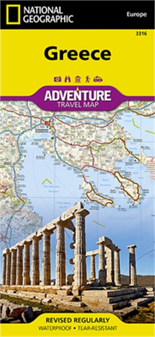 Greece Adventure Travel Map (Sheet Map, Folded)