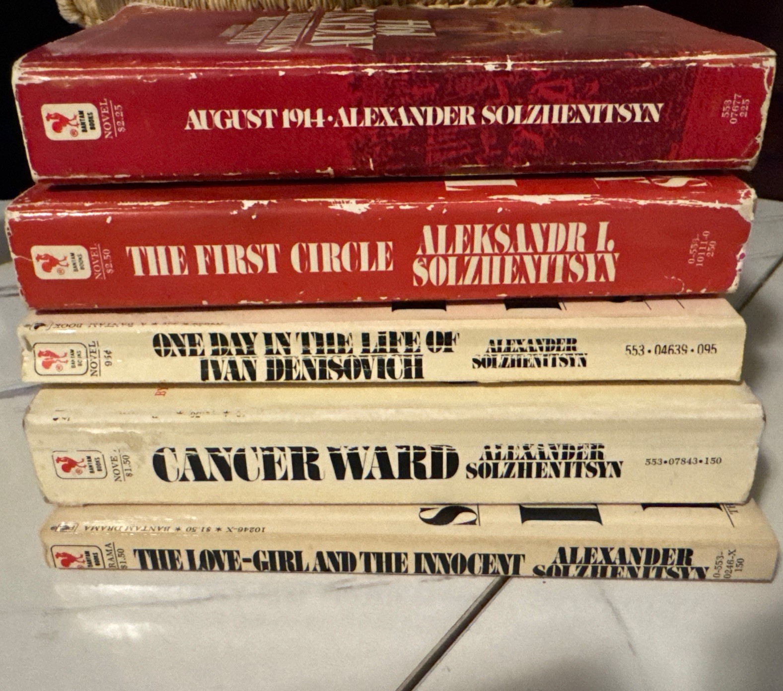 Lot 5 PB Aleksandr Solzhenitsyn The First Circle, August 1914 Bantam …..