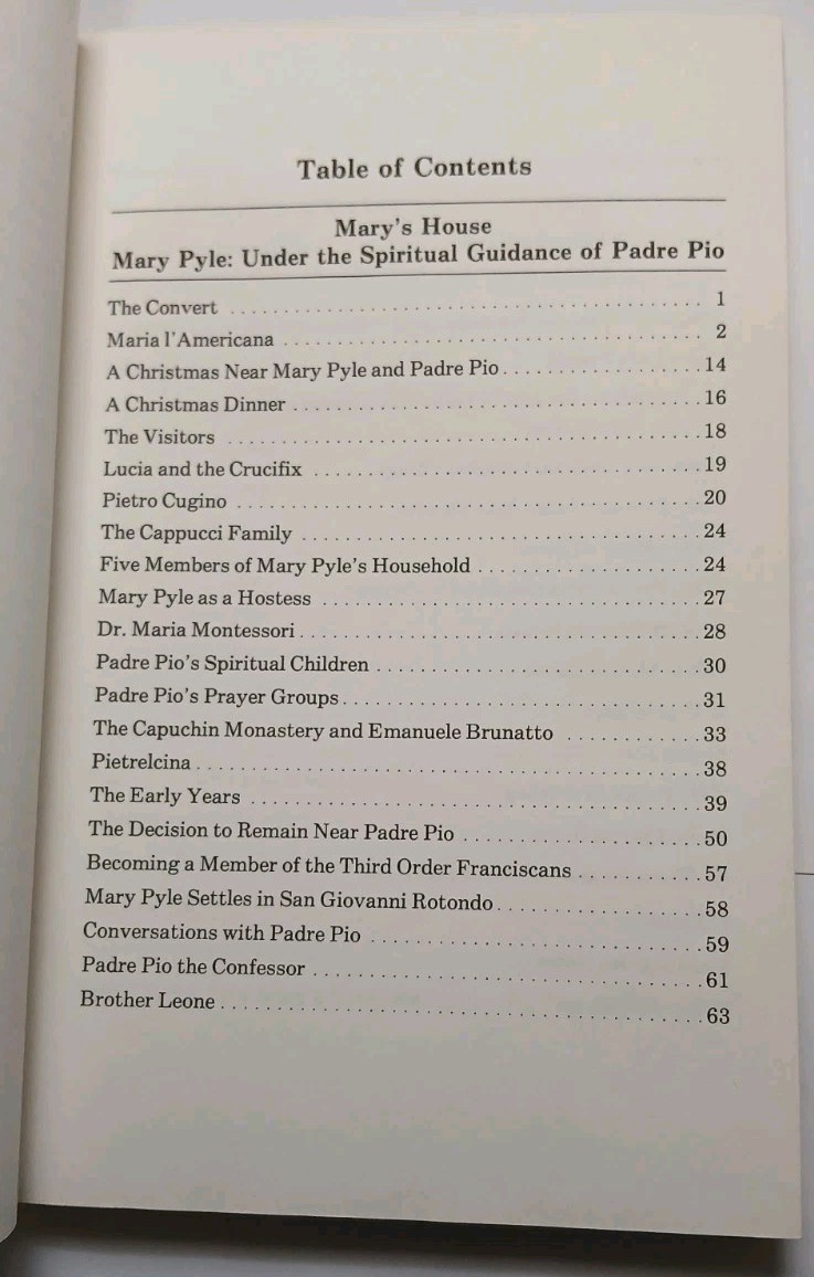 MARY’S HOUSE Dorothy M. Gaudiose SIGNED – MARY PYLE Spiritual Guidance PADRE PIO