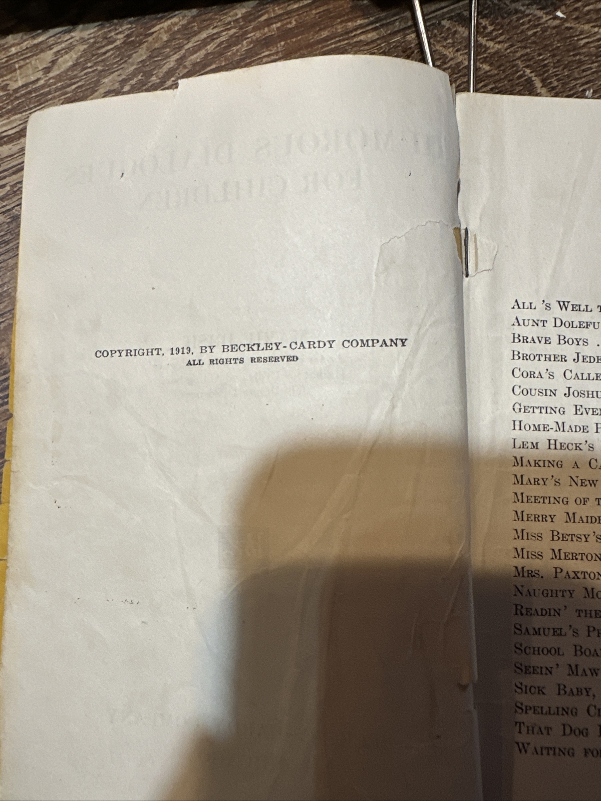 Humorous Dialogues for Children by Marie Irish 1919 Beckley-Cardy Company PB
