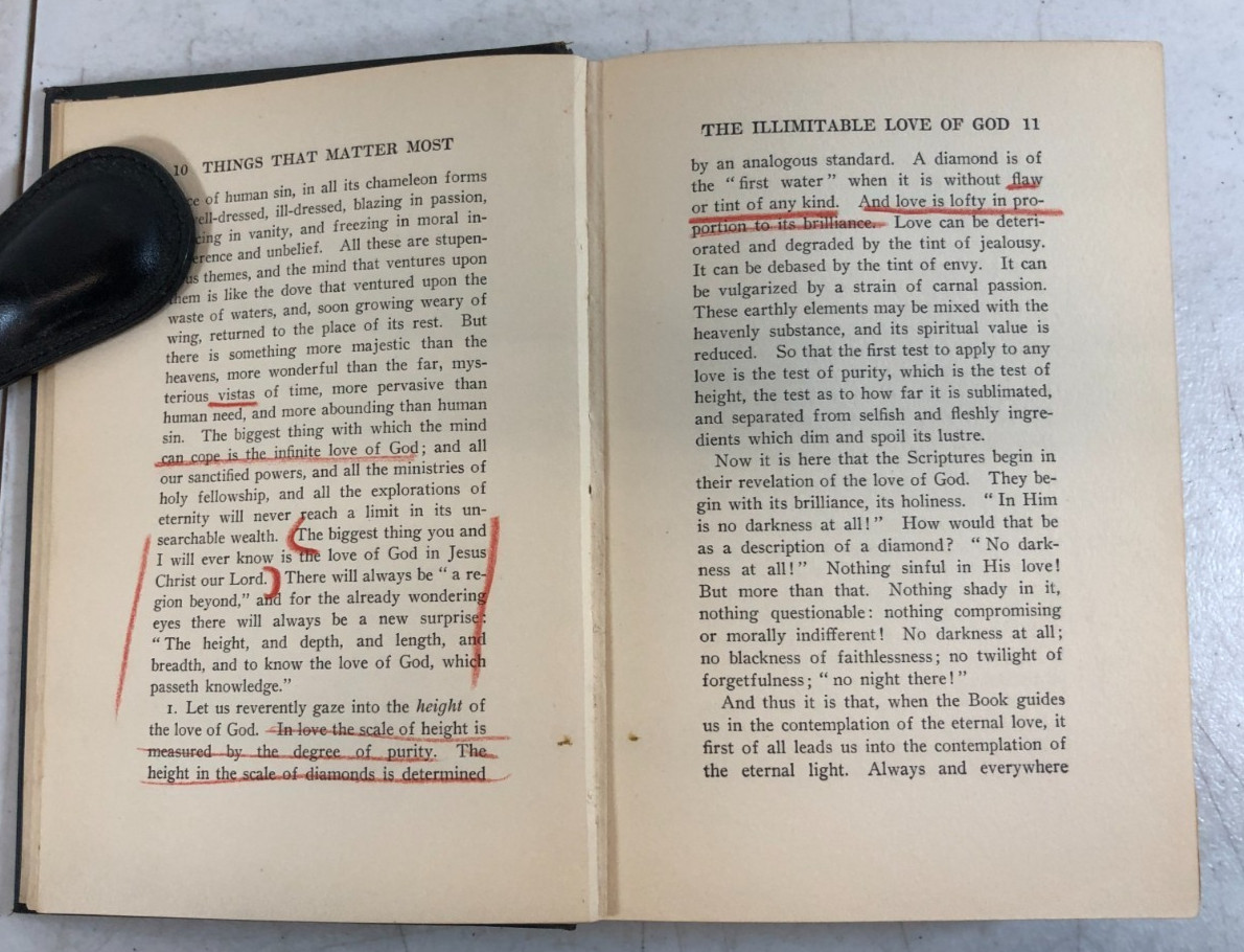 Things that matter most, devotional papers, Jowett, 1913, E-93
