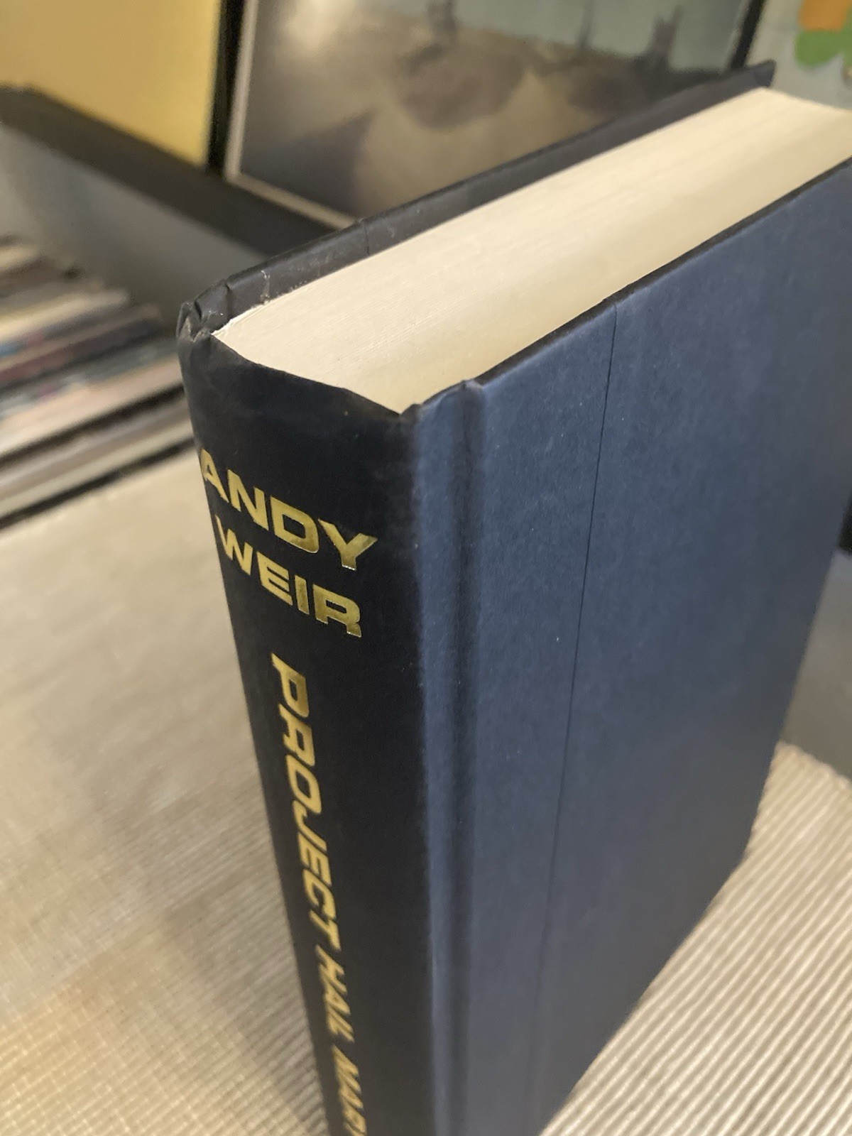 Project Hail Mary by Andy Weir – 1st Edition/1st Print Hardcover – Average Cond.