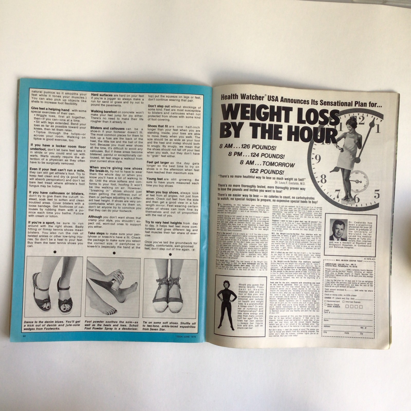 Vintage TEEN Magazine – JUNE 1976 Young & Lovin 96 Pages Fashion, Ads, Advice