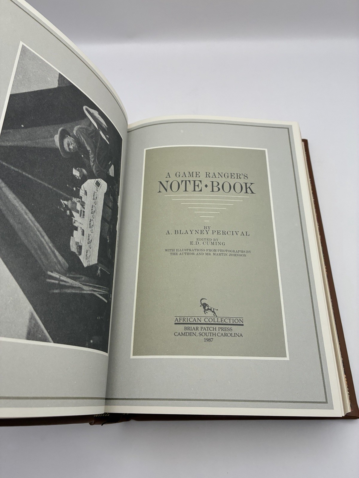 A Game Ranger’s Note Book -A. Blayney Percival – Leather, Slipcase copy 402/500