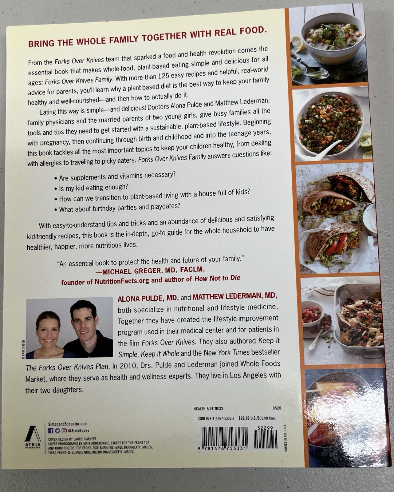 Forks Over Knives, Lot of 5 (4 books+ 1 DVD) items on plant-based diet