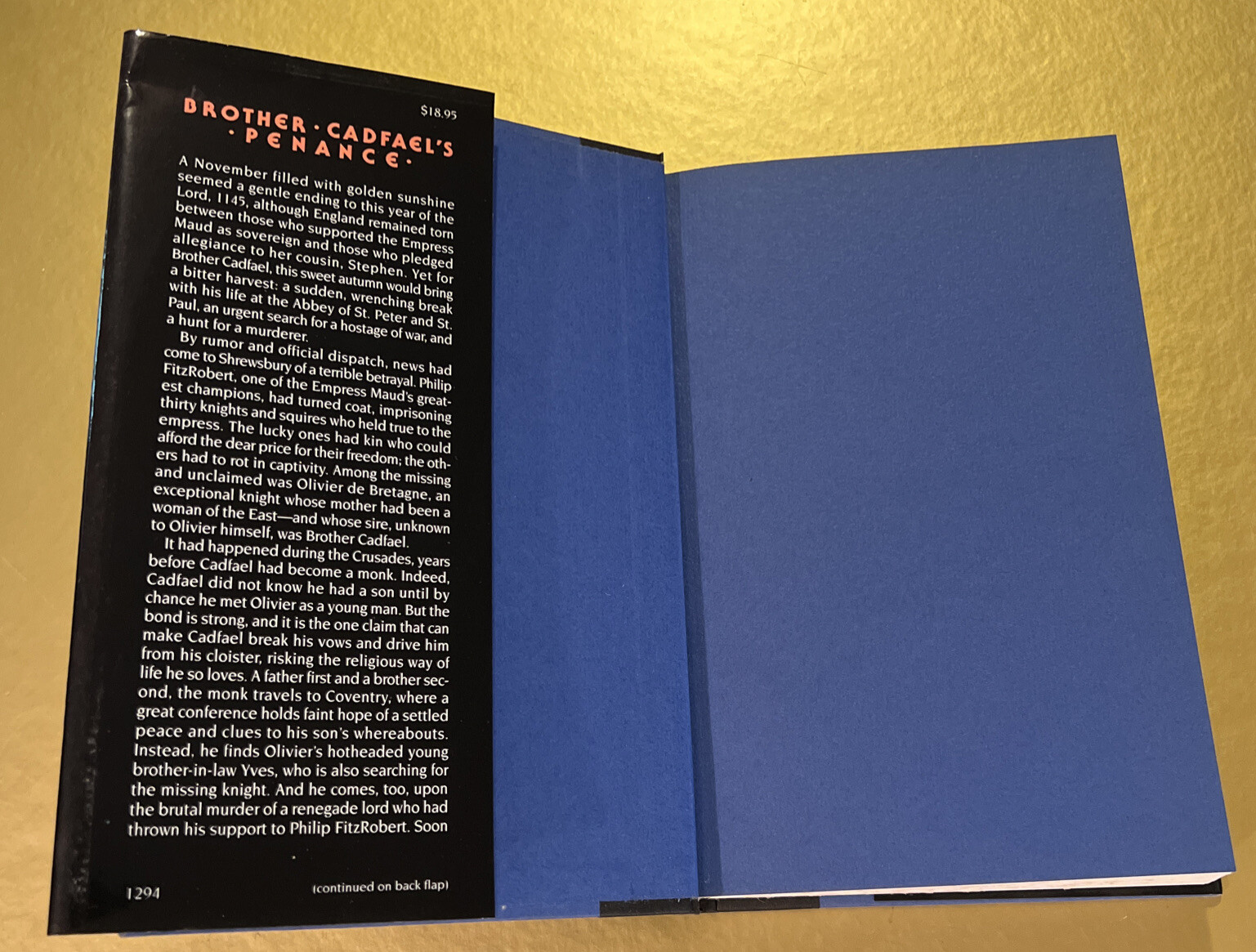 Brother Cadfael’s Penance Ellis Peters 1994 Mysterious Press – 1st Edition