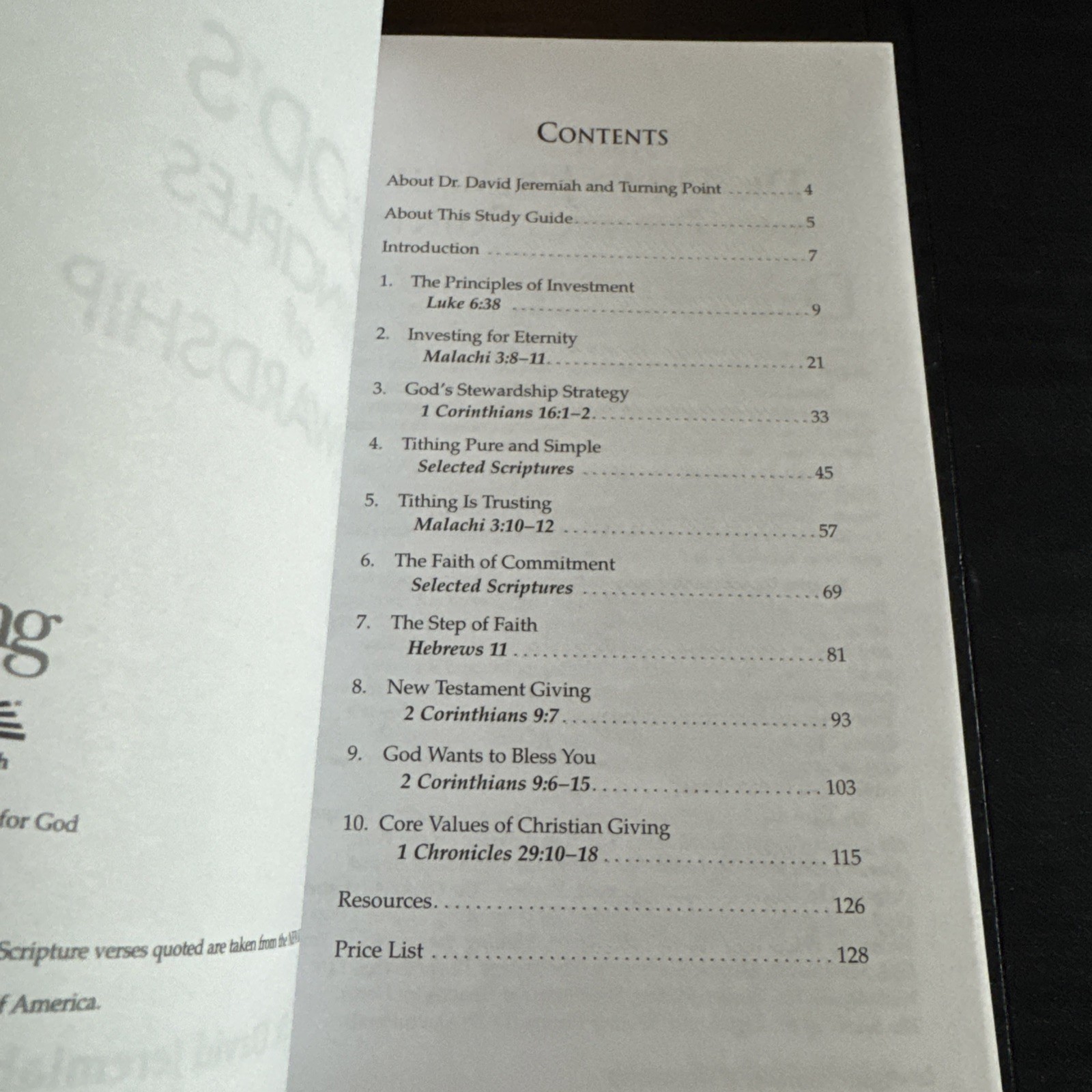 God’s Principles Of Stewardship Study Guide (2005, Paperback) By David Jeremiah