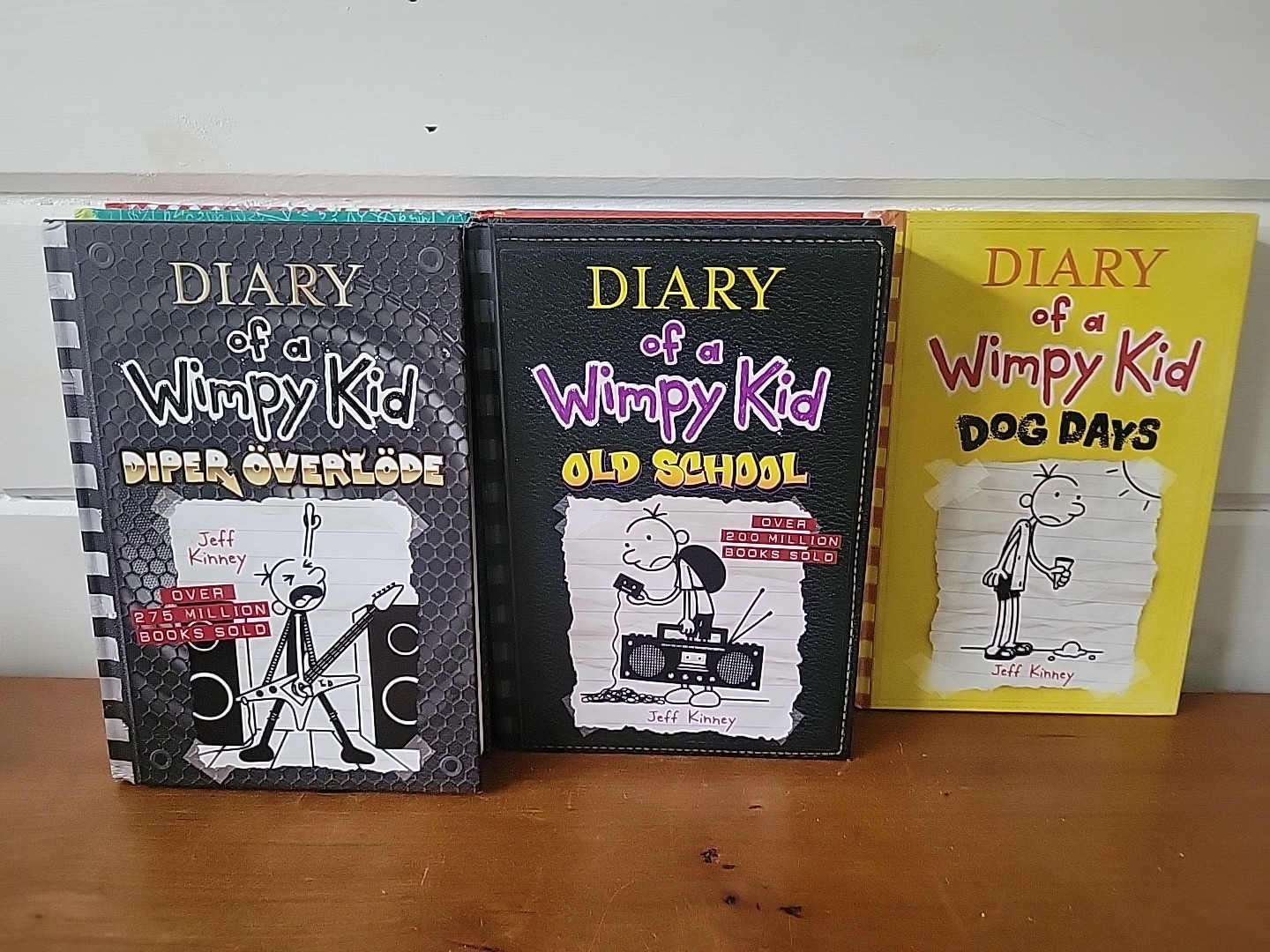 19 Books Total DIARY OF A WIMPY KID Hardcovers Jeff Kinney Lot Read Description
