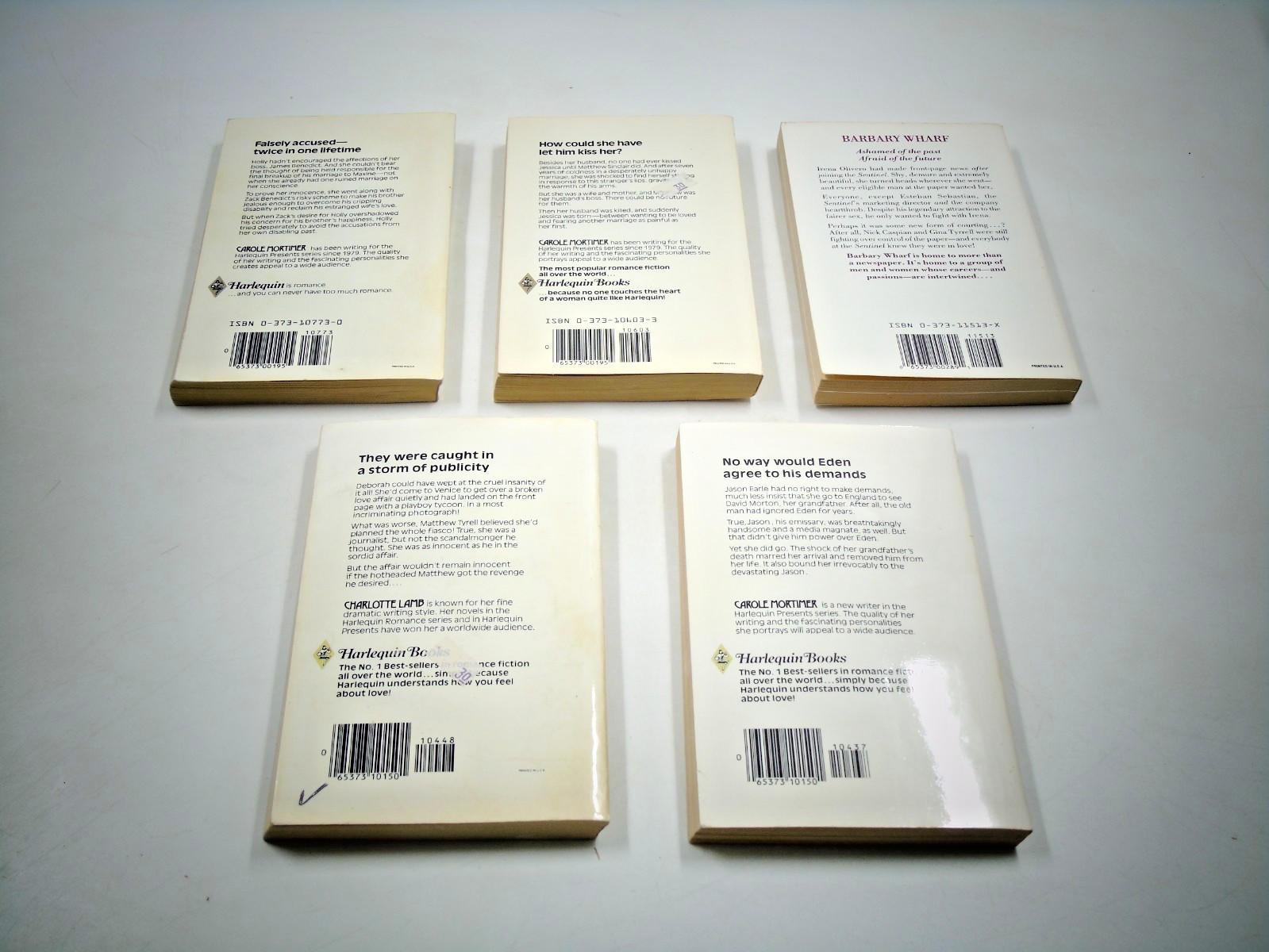 Lot Of 10 Vintage Harlequin Romance Paperback Books, See Description For Details