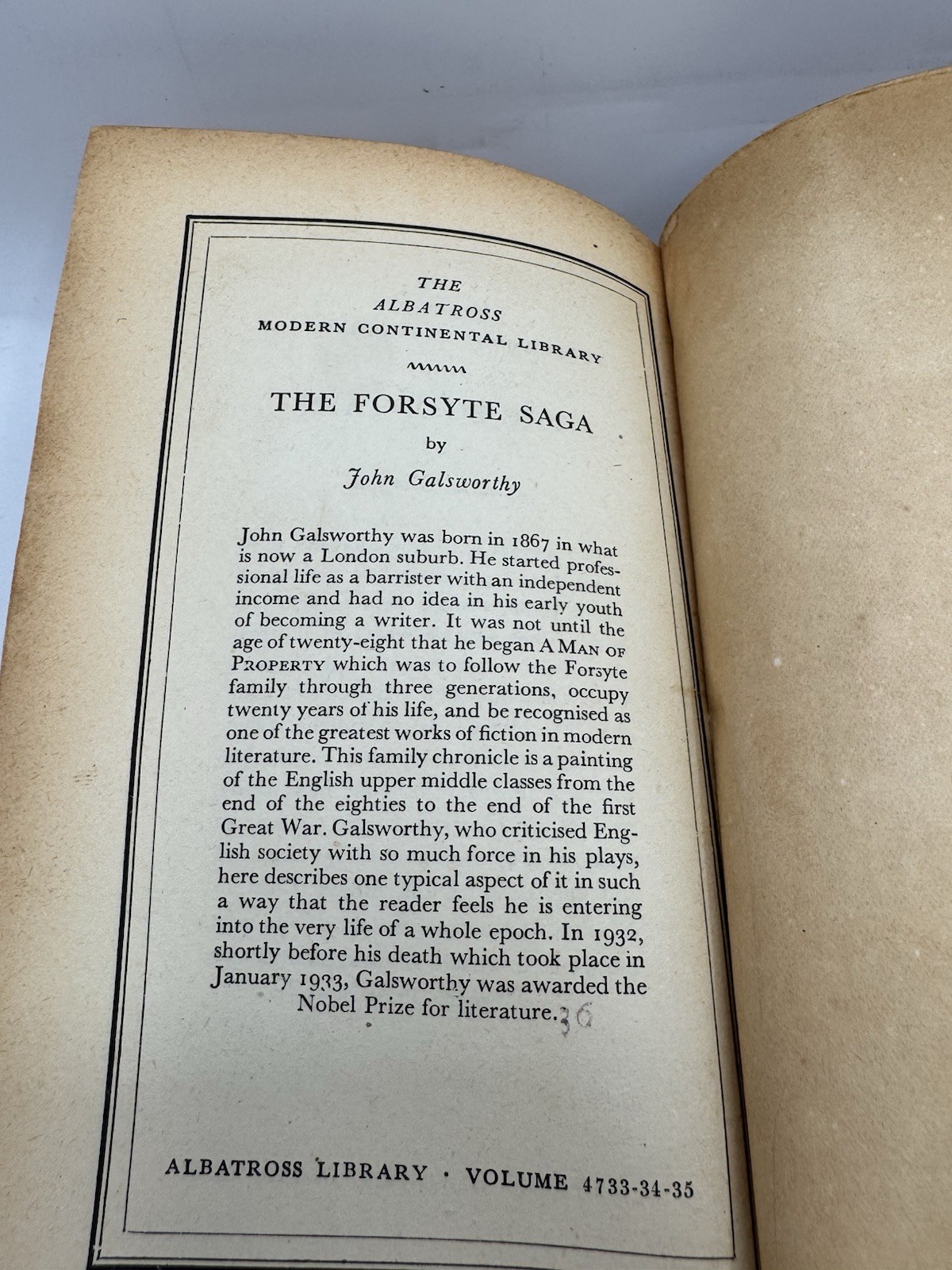 A Passage to India by E. M. Forster Hardcover 1947 Published By THE ALBATROSS