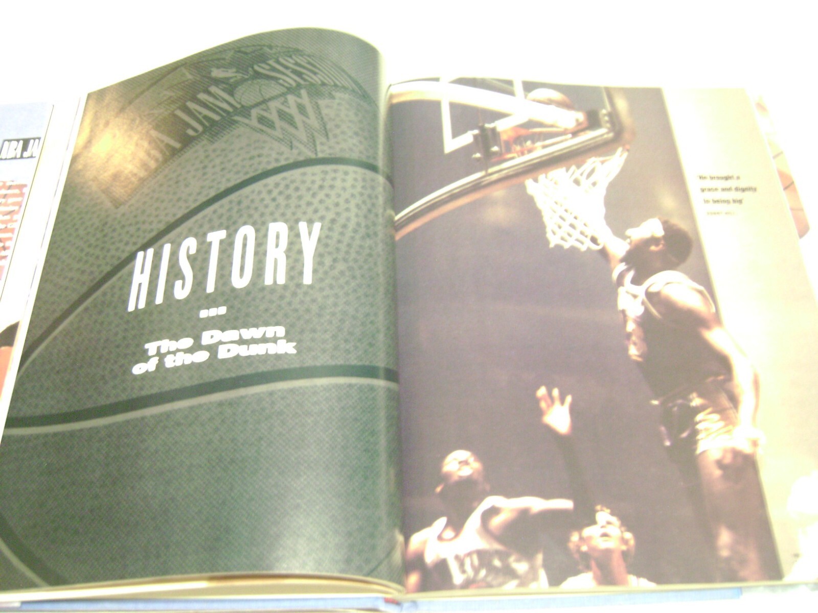 Huge 1993 Hardcover Book NBA JAM SESSION, Photo Salute to the Dunk, 168 pages