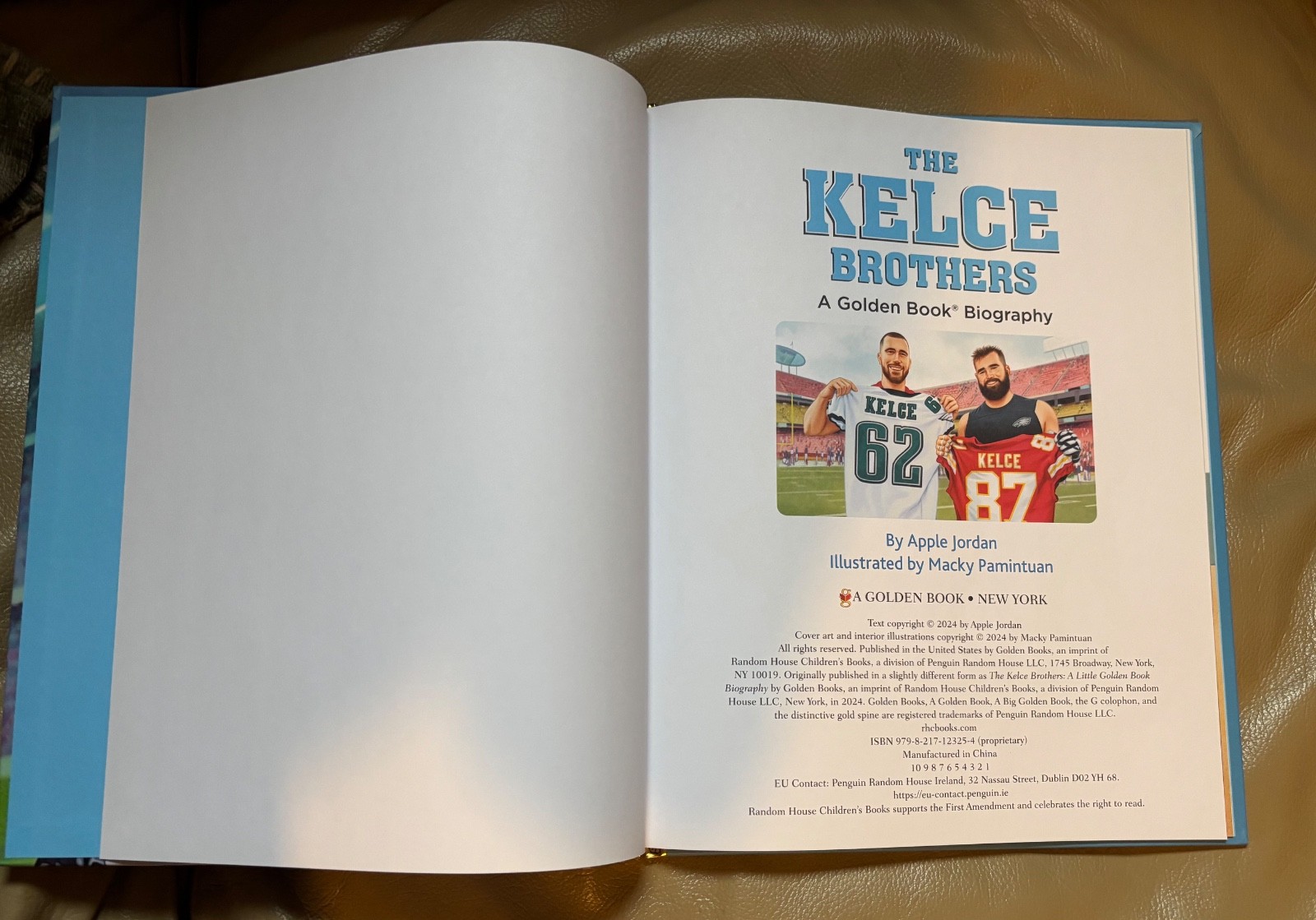 The Kelce Brothers (A Big Golden Book) by Apple Jordan, Hardcover, Illus.