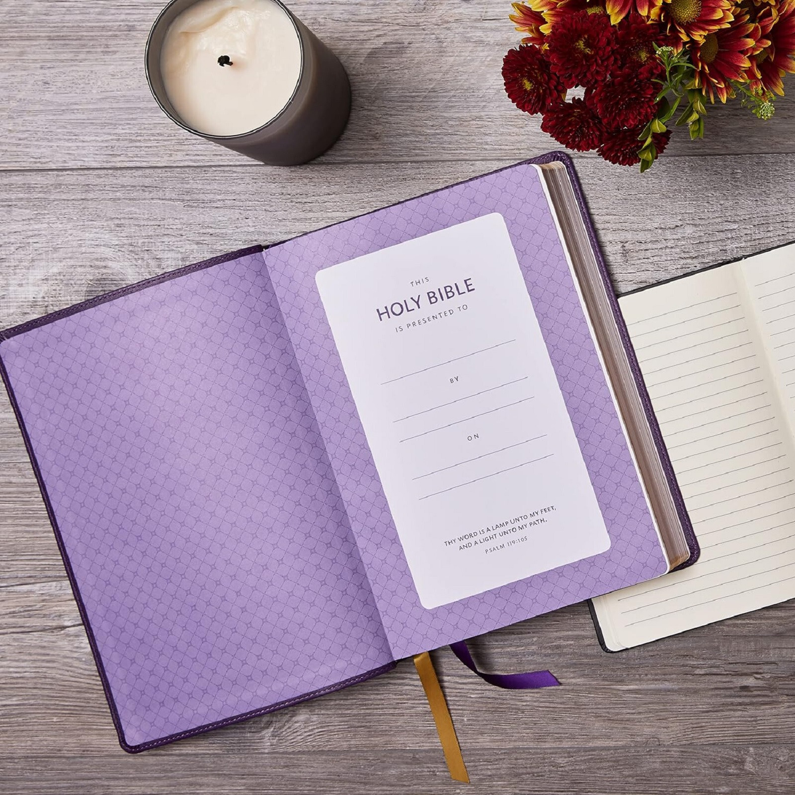 KJV Bible Giant Print Thinline Bible Leathersoft Purple BRAND NEW in Shrink Wrap
