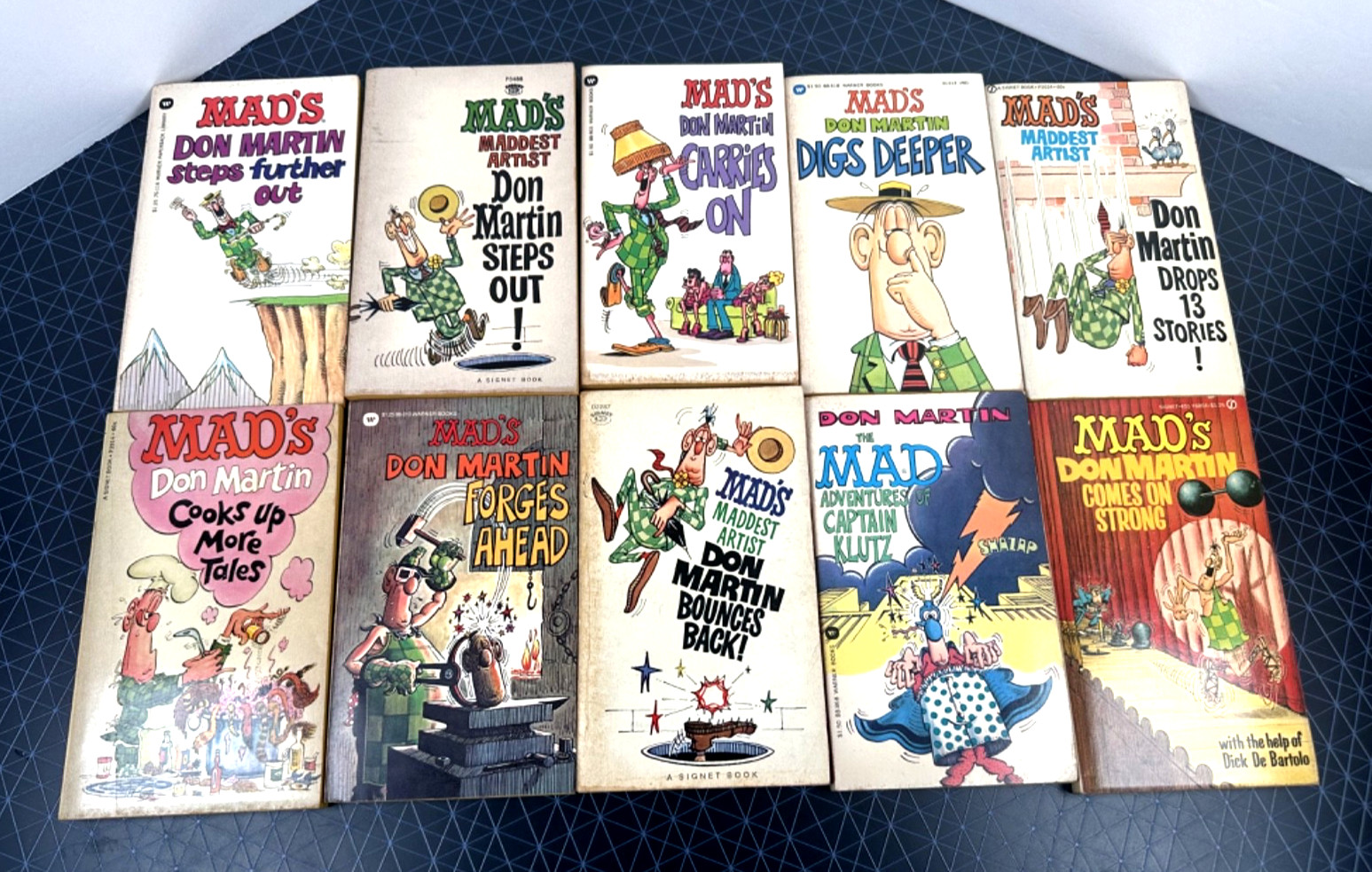 Mad’s Maddest Artist Don Martin Paperback Book Lot of 10 – Vintage 60’s & 70’s