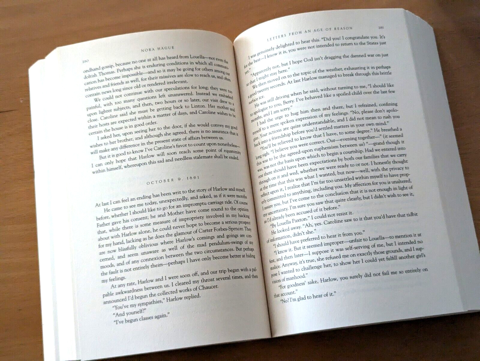 1st Ed. LETTERS FROM AN AGE OF REASON, Nora Hague, Adv. Reader’s Ed., Never Read