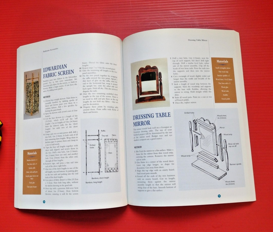 Easy to Make Dolls‘ House Accessories Paperback by Andrea Barham 168 Pages NICE