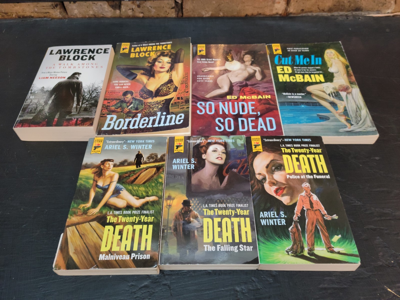 Lawrence Block / Ed McBain / Ariel S Winter Lot of 7 Books – HARD CASE CRIME