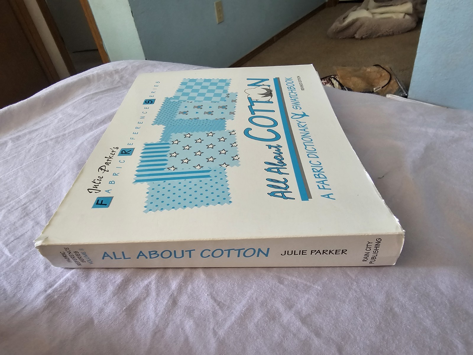 All About Wool /Cotten /Silk by Julie Parker Paperback 3 Book Set All SwatchesVG