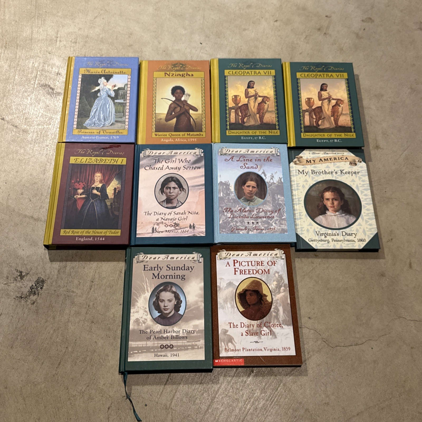 Dear America & Royal Diaries Book Lot (10) ~ 9 HC 1PB~ CHILDREN’S HISTORY