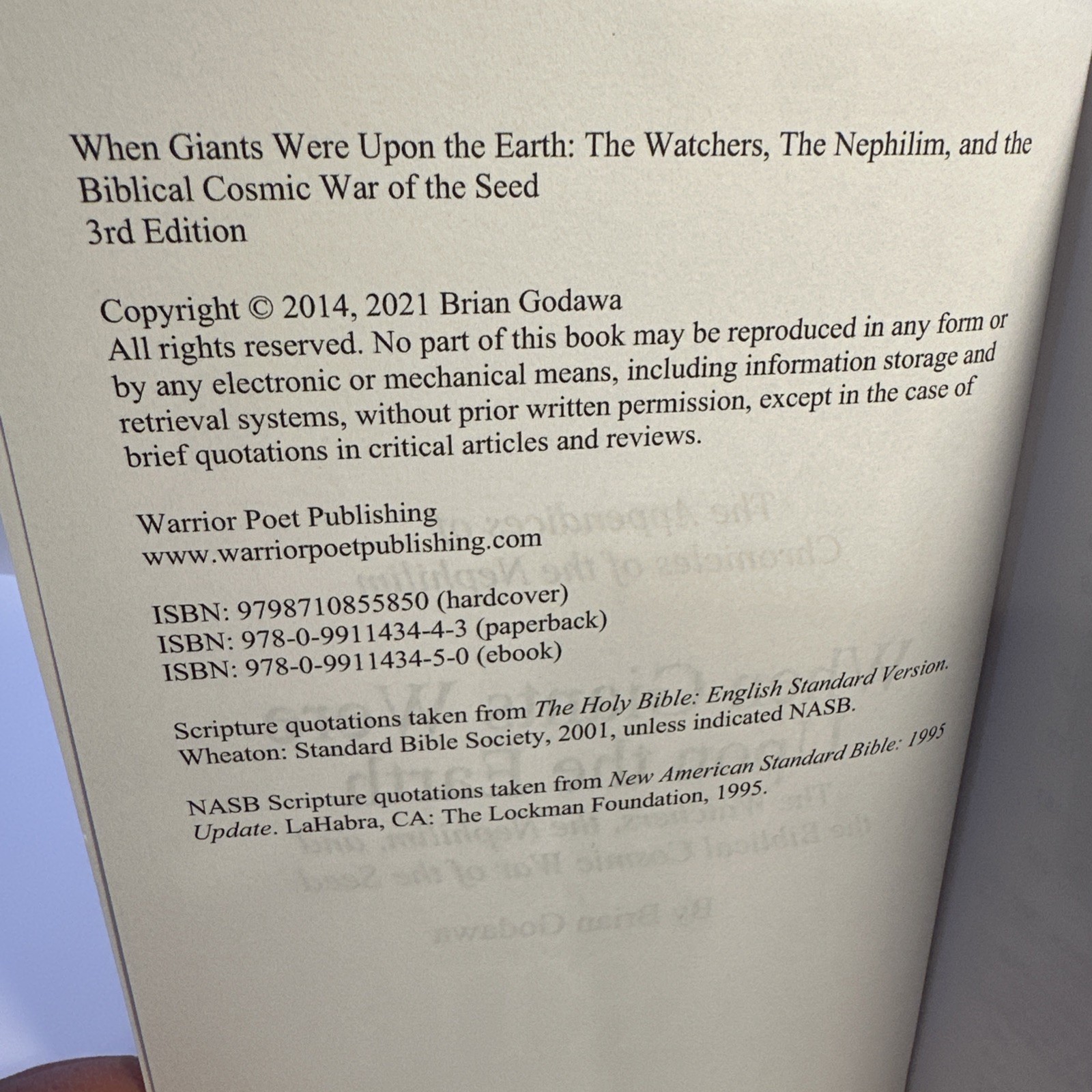 When Giants Were Upon the Earth: The …, Godawa, Brian pre-owned