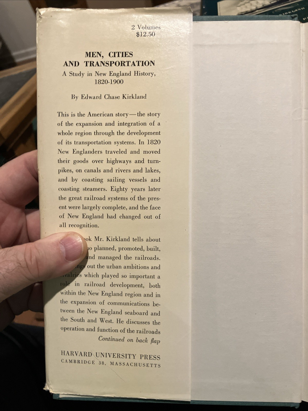 Men Cities and Transportation, Volume 1&2 by Edward Chase Kirkland