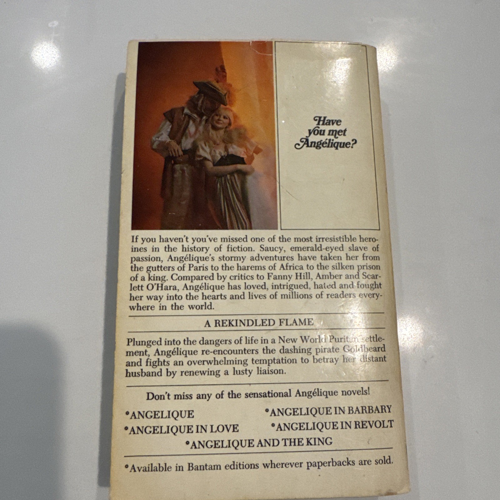 Temptation of Angelique (1971) By Sergeanne Golon, Historical Romance, Bantam