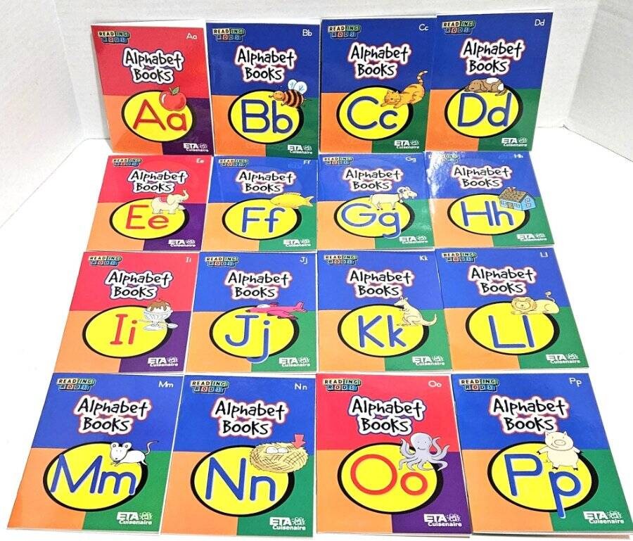 Lot of 26 Reading Rods Alphabet Books A-Z 2003 ETA/Cuisenaire 4″ x 5.5″