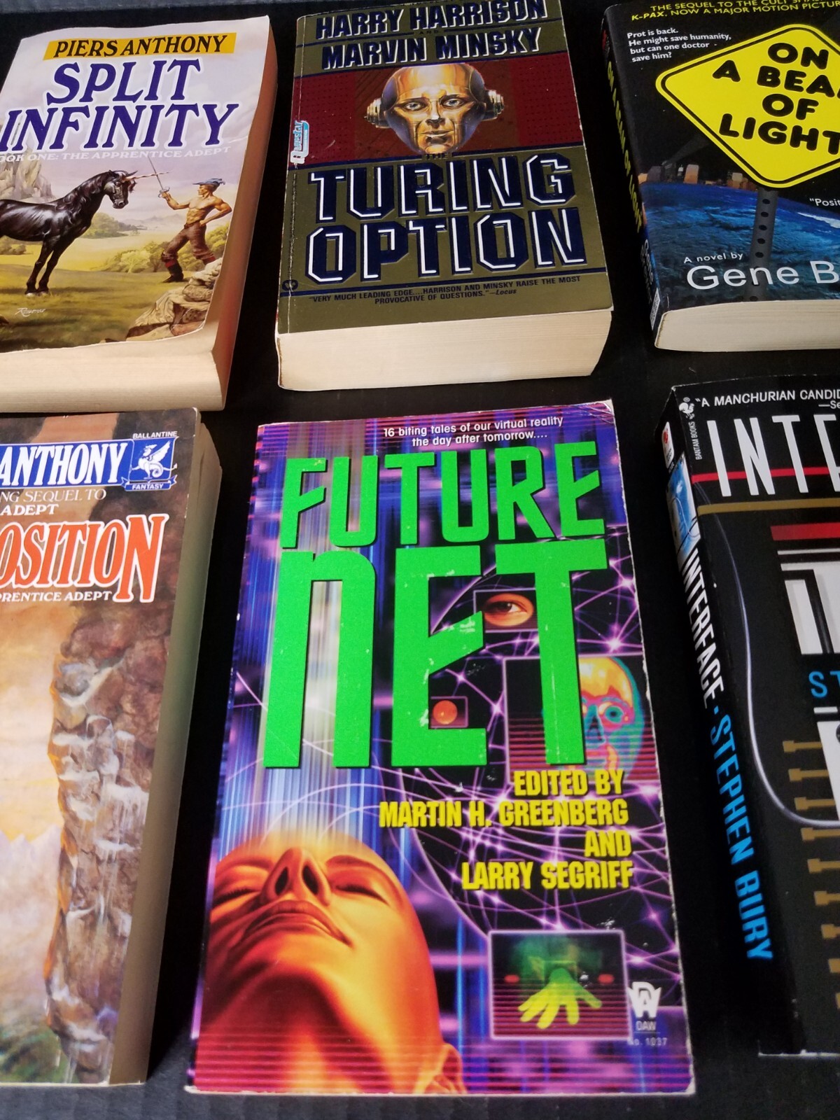 Lot Of 8 Mixed Titles & Authors Science Fiction & Fantasy PB Novels 1980s 1990s