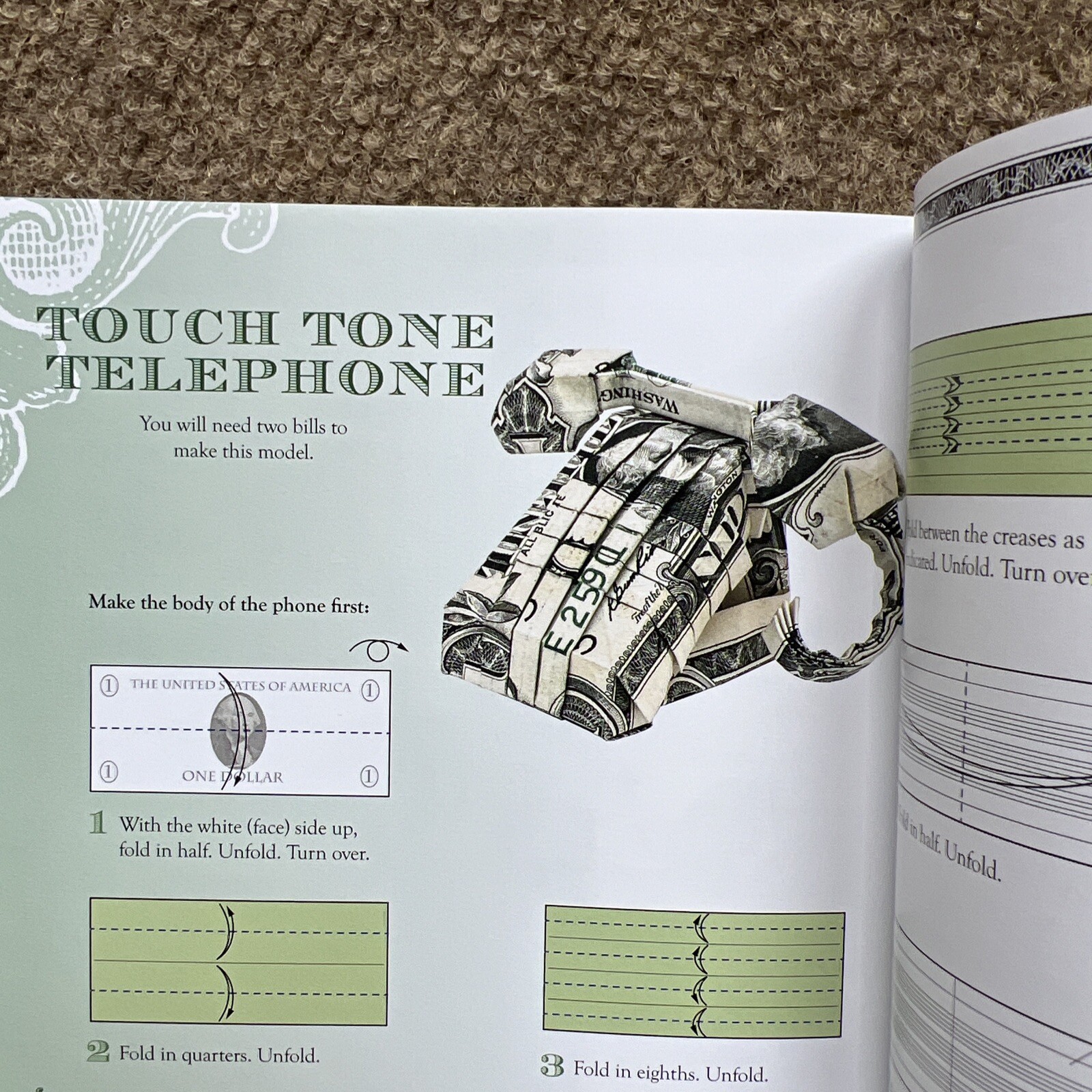 Dollar Bill Origami book by Won Park 72 Pages Illustrated And Instructions
