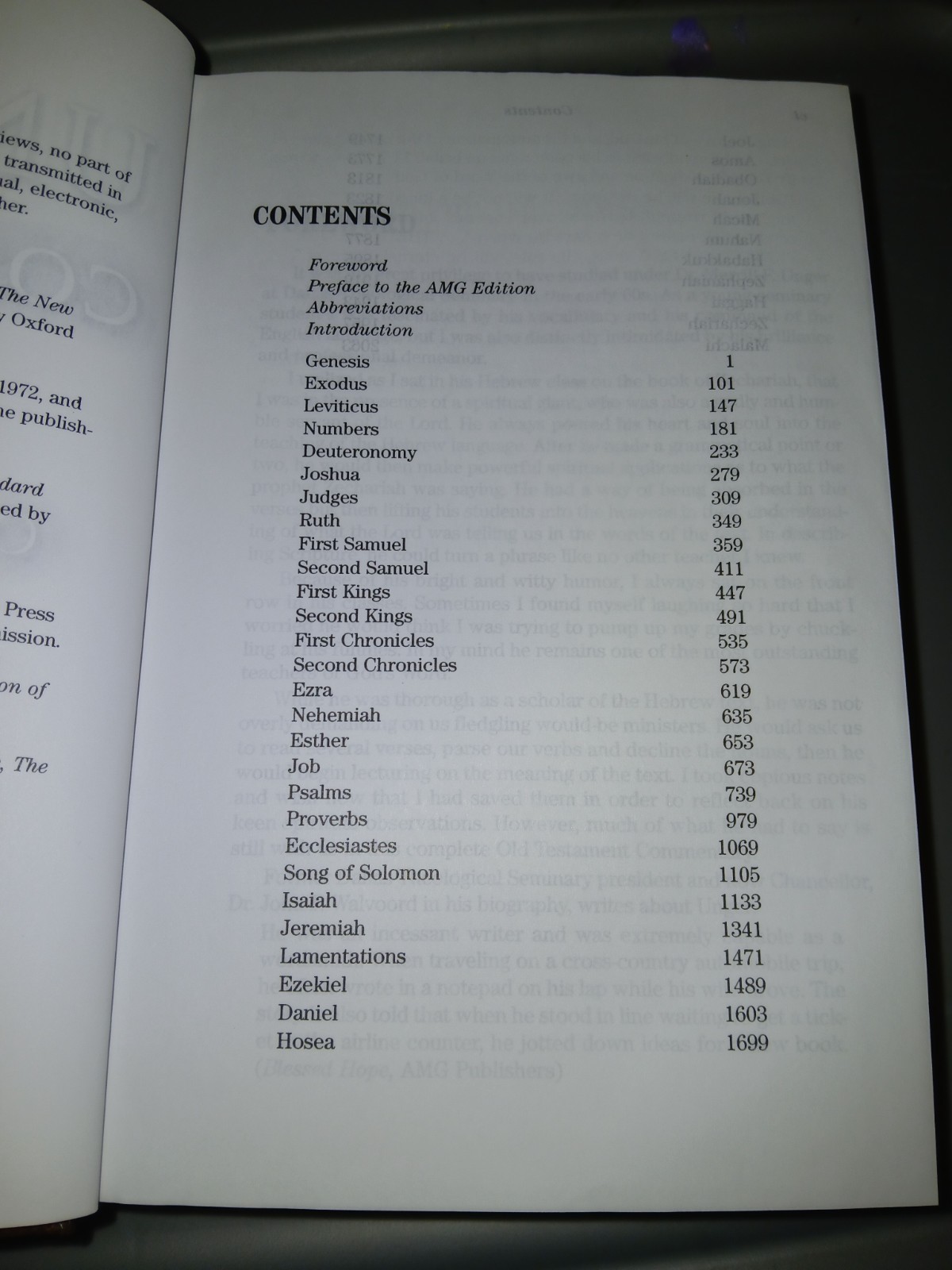Merrill F. Unger’s Commentary on the Old Testament 2003 HC AMG Publisher’s VG