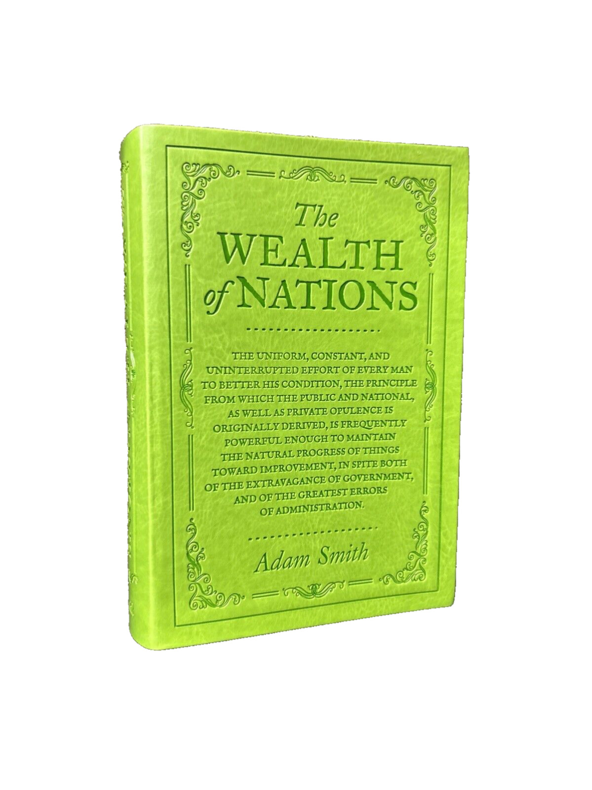 ❤THE WEALTH OF NATIONS by Adam Smith Faux Leather Flexi Bound Book NEW
