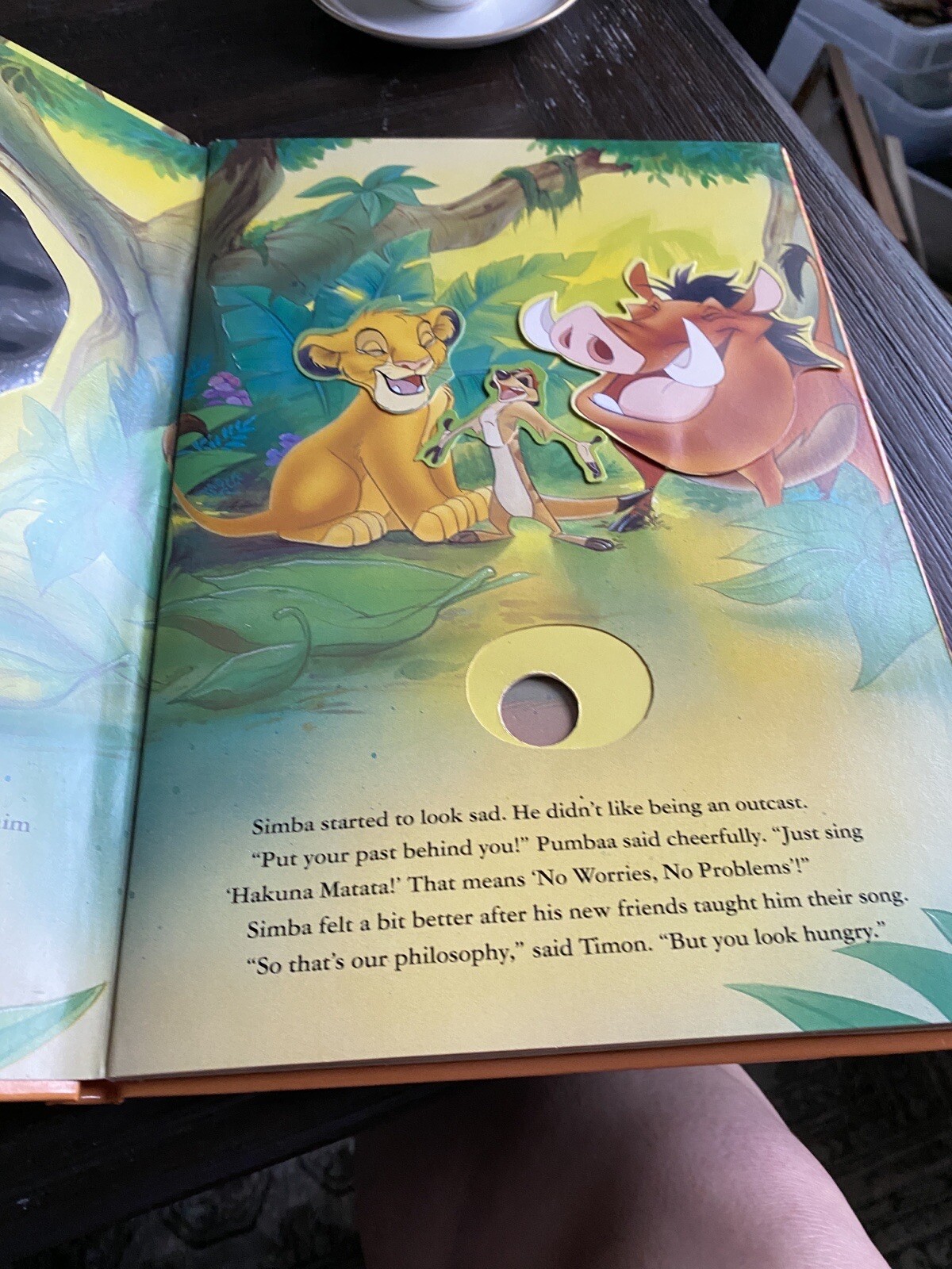 Lion King Simbas New Home Book Animated Moving Pictures 1994 90s Disney Vtg