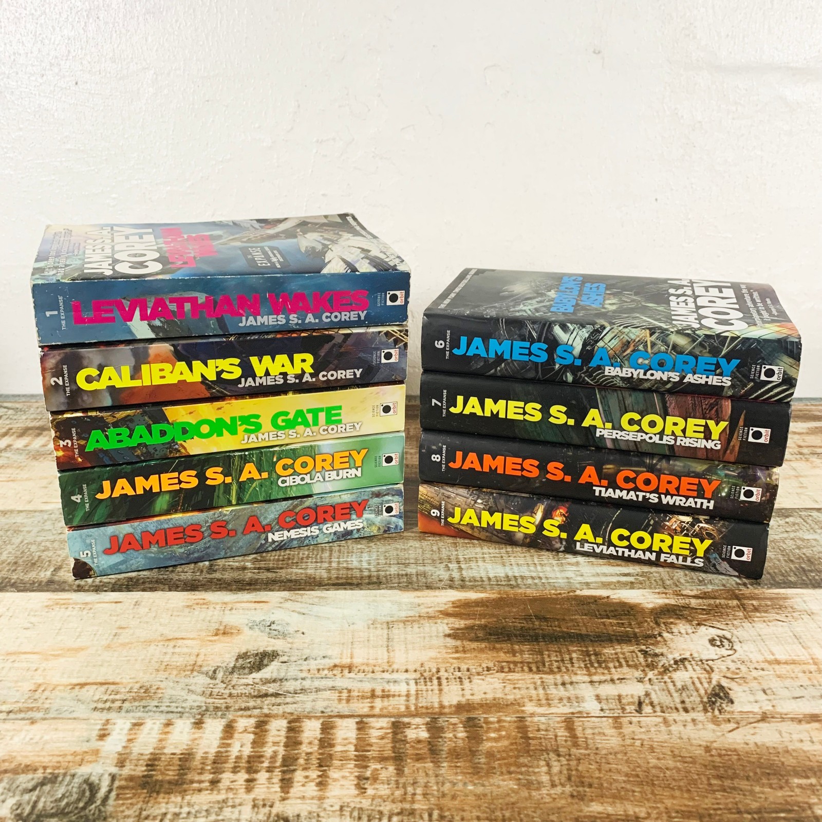 James S.A. Corey The Expanse Complete Series 1-9 Paperback & Hardcover Book Set