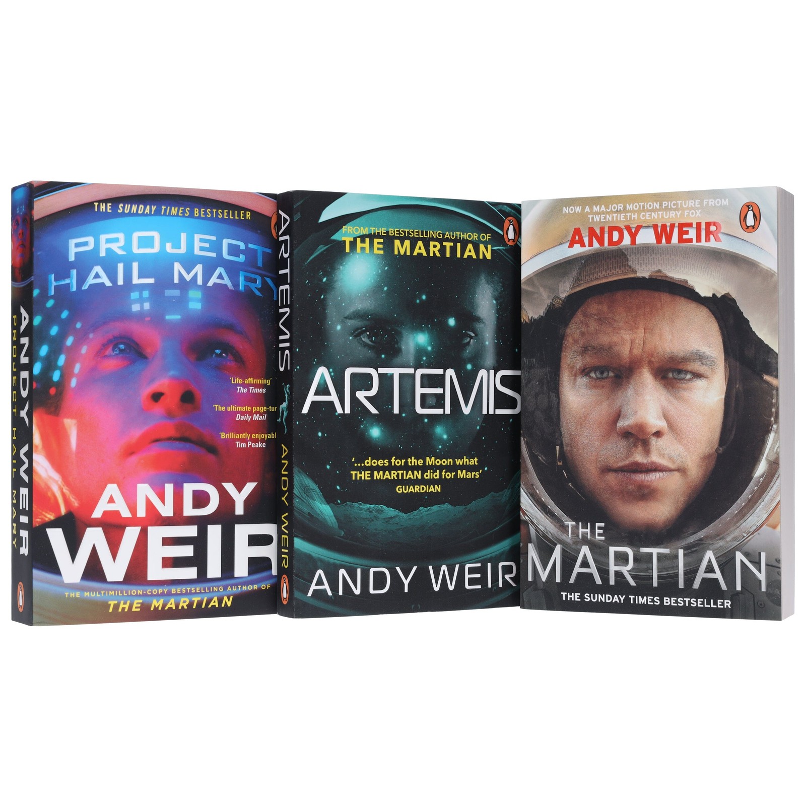 Andy Weir (The Martian, Artemis & Project Hail Mary) 3 Books Set-Fiction-PB