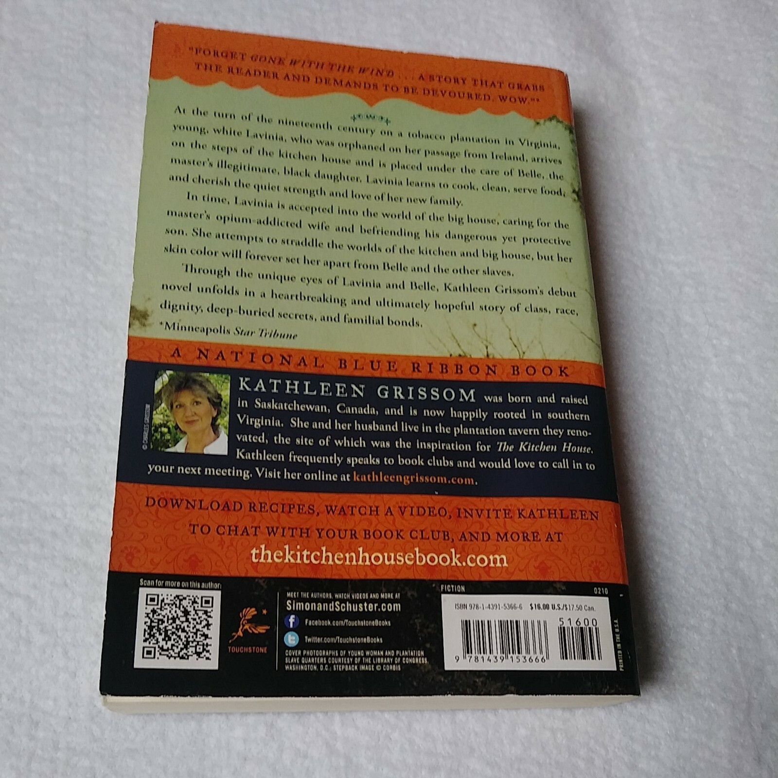 The Kitchen House | Kathleen Grissom | 2010 | Paperback | Historical Fiction