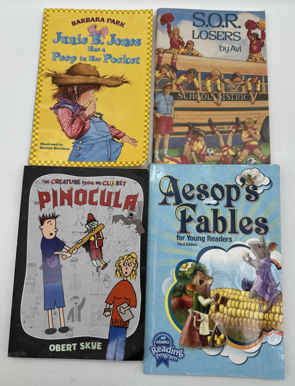 Lot of 20 Chapter Books Graphic Novels Kids Mixed Lot Acceptable Condition
