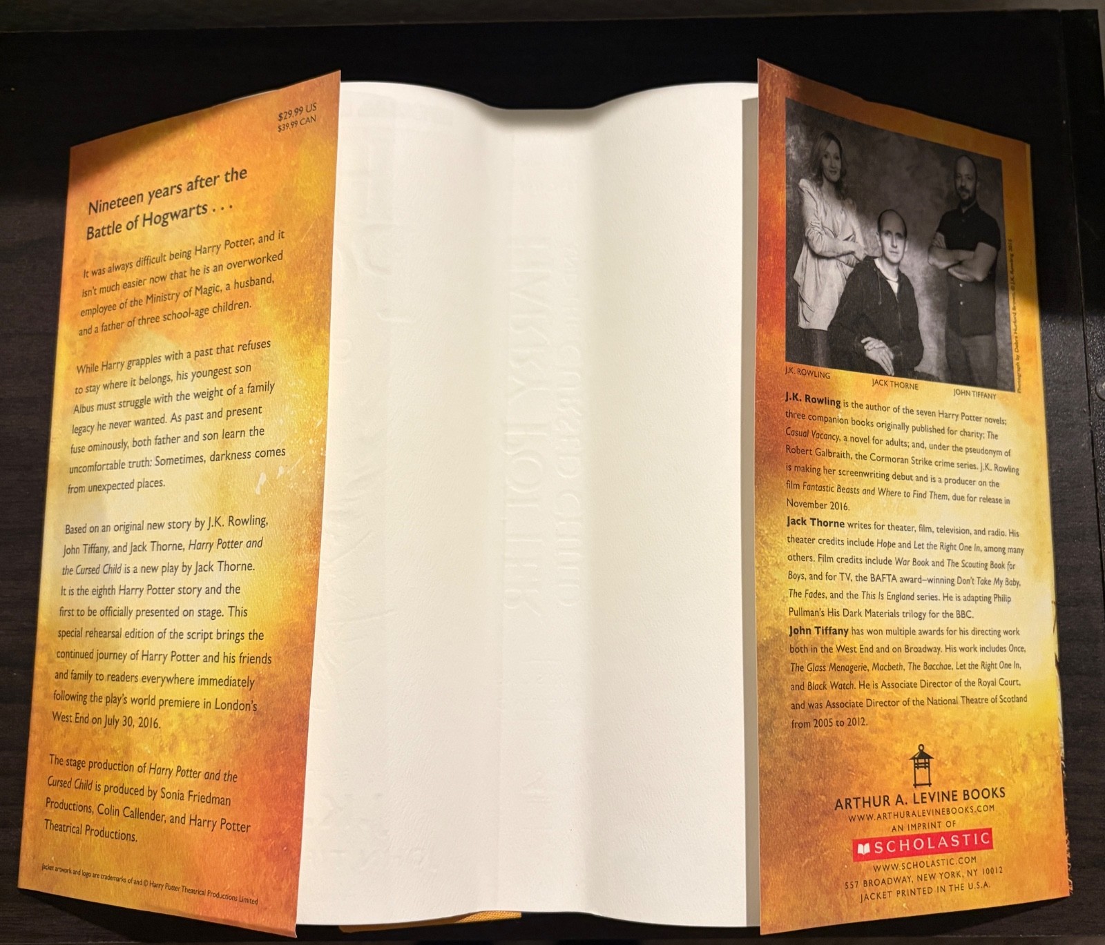 Harry Potter and the Cursed Child with DJ First Edition 2nd Printing