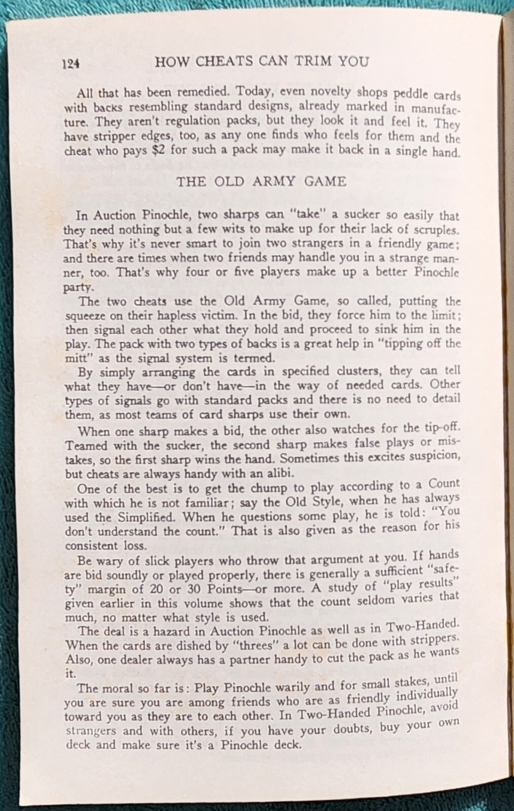 How To Win At Pinochle By Rufus Perry 1972 Trade Paperback 124 Pages
