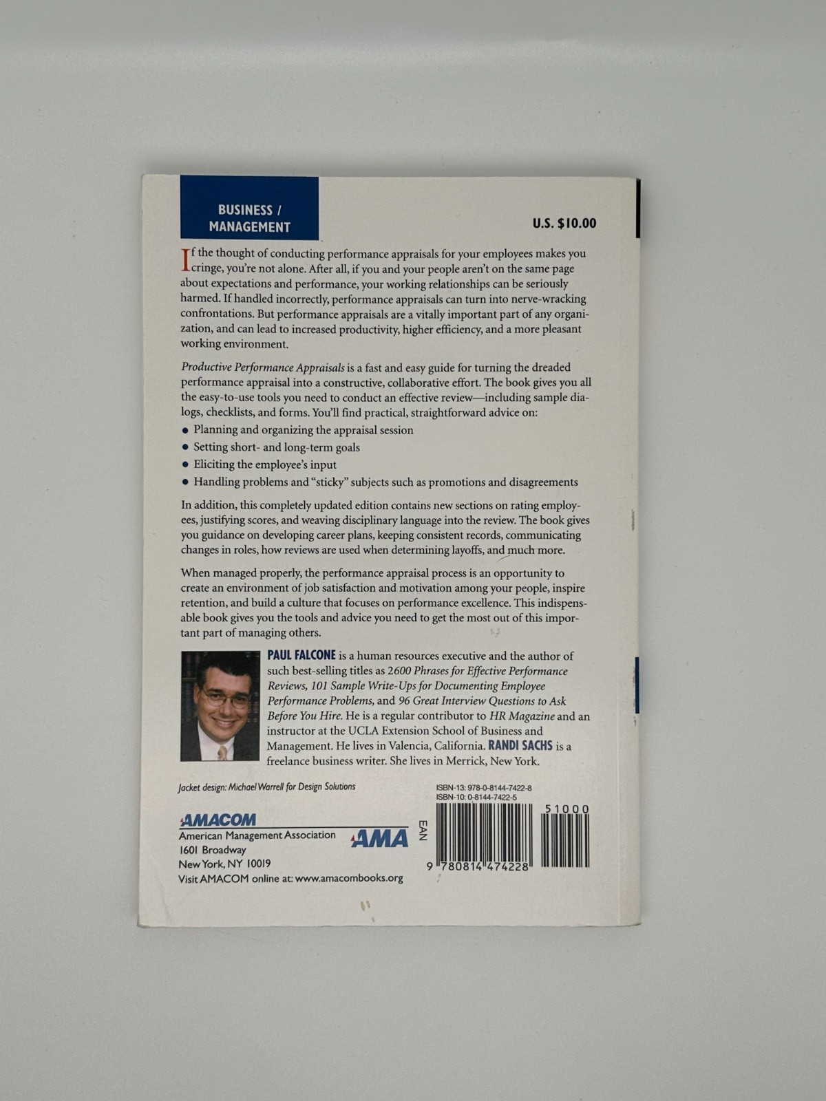 Productive Performance Appraisals by Falcone, Paul; Sachs, Randi