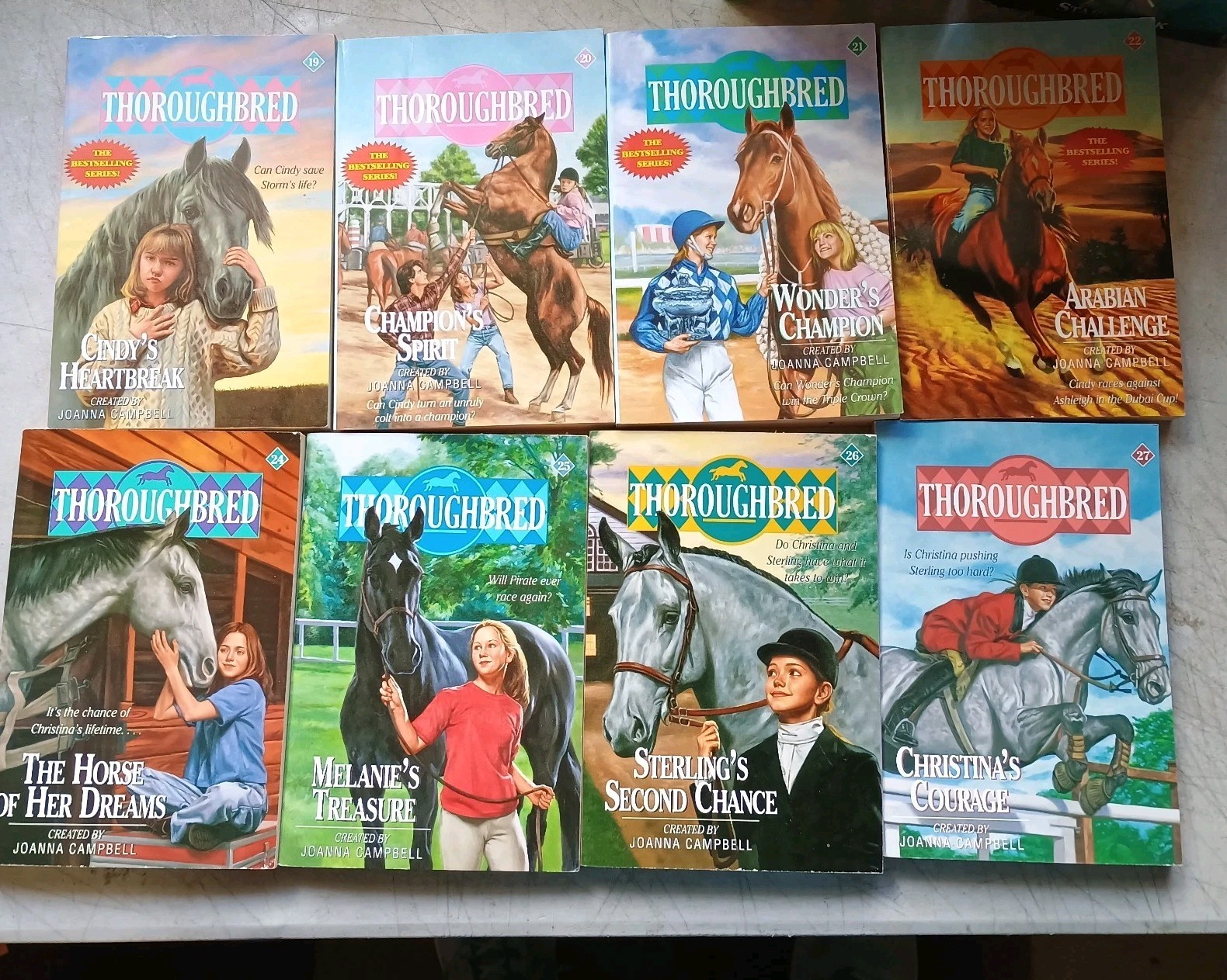 Lot of 33 Thoroughbred Books Series by Joanna Campbell Vintage 1990’s OOP