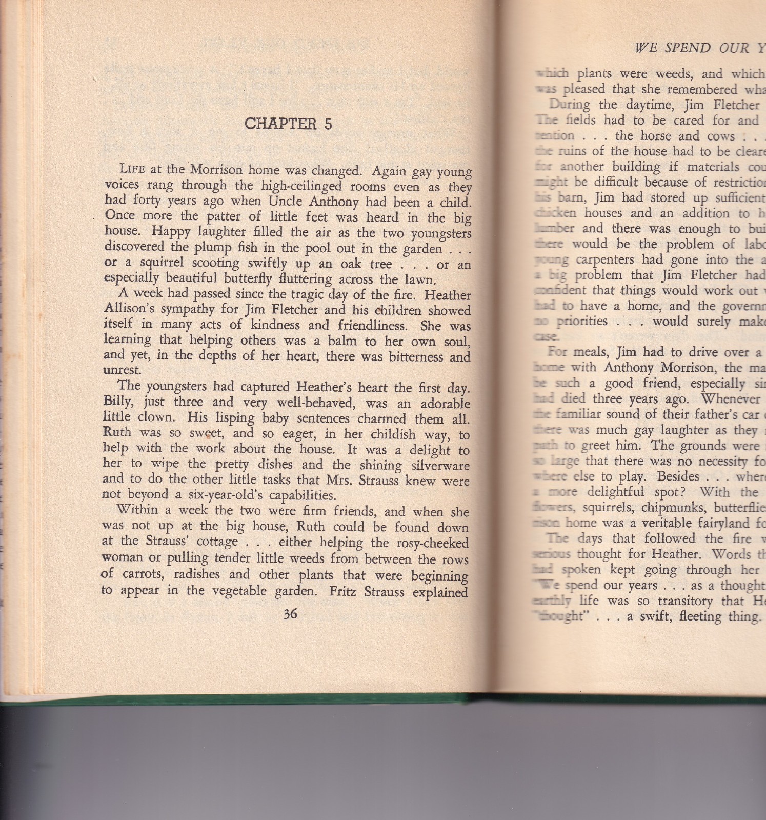 We Spend Our Years (HB, 1945, 154 pages) by Charlotte Kruger
