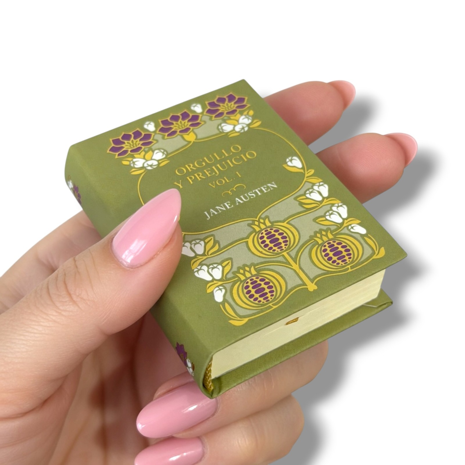 Orgullo y Prejuicio miniature book 2-vol set gold foil stamping 900pg slipcase