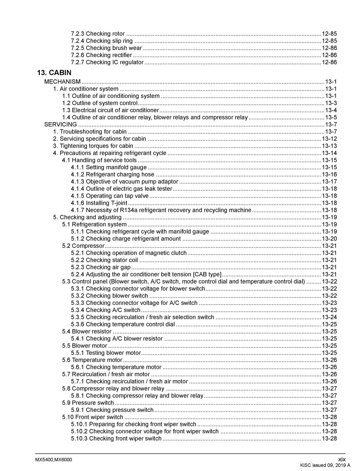 KUBOTA MX5400 MX6000 WORKSHOP MANUAL WSM, BOUND, COVERS, XL FOLDOUT PAGES!