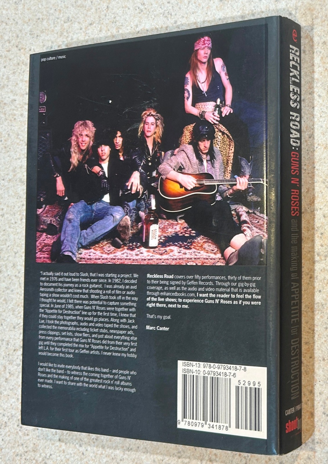 Marc CANTER — Reckless Road Guns N Roses (Music) — 2007 SIGNED TPB