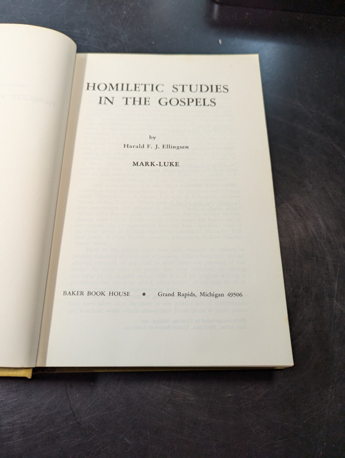Homiletic Studies in the Gospel 3 Volume Set by Elllingsen Baker Book House